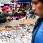 Plaza de ponchos / Square of ponchos