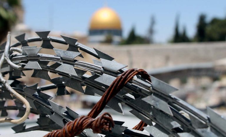Valla que separa Israel de Palestina