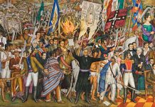 Historia de México (desde la independencia al II Imperio) Mural que resume la Historia de Mexico