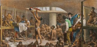 Historia de la esclavitud Barco de esclavos rumbo a América desde África